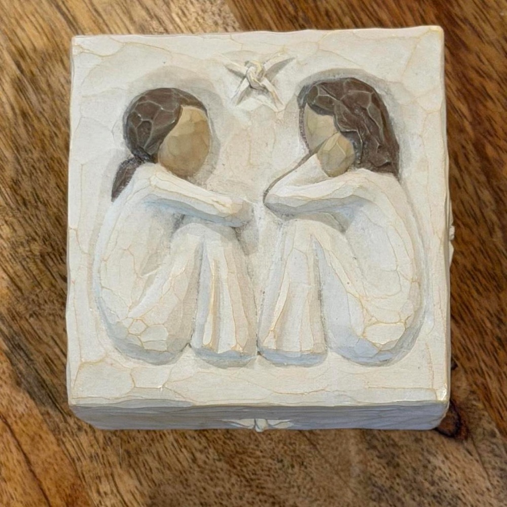 Willow Tree Cream and Brown Keepsake Box - Picture 2 of 6